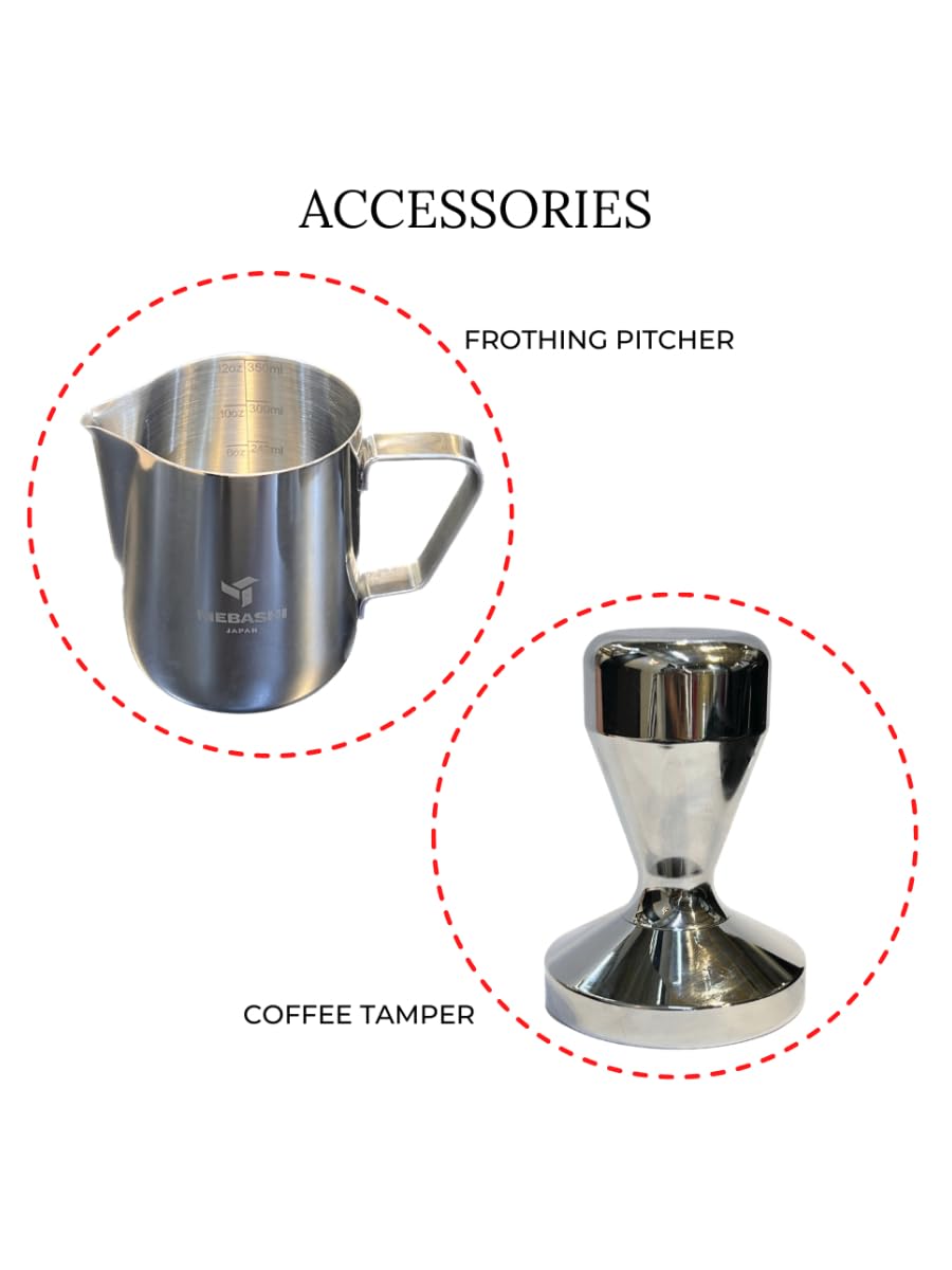 MEBASHI Commercial Coffee Machine, 2.1L Capacity, 20 Bar Pressure, (ME-CCM2051) (Black)| 1350W