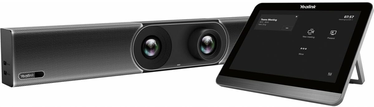 Yealink A30-020 Teams Fully Equipped Video Collaboration Bar/Meeting Bar for Medium Meeting Room - Set A30+CTP18 Touch Panel