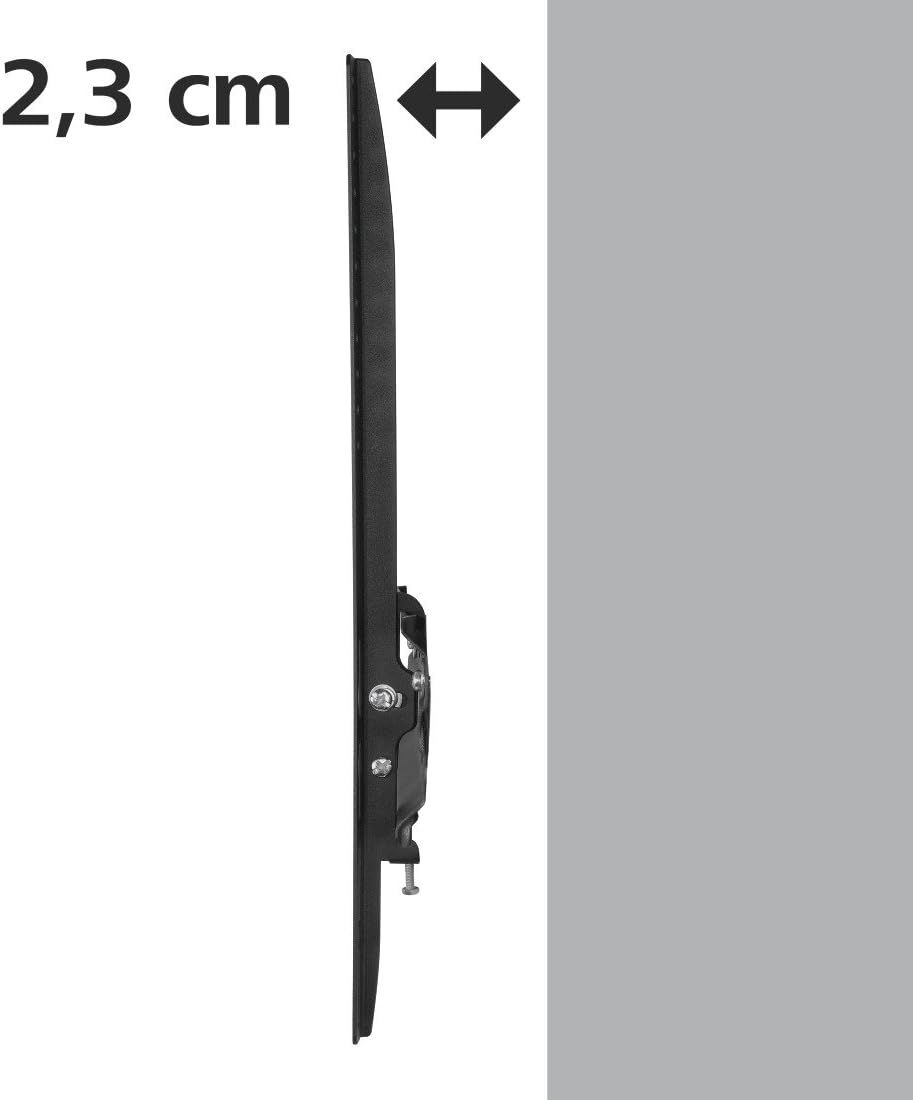 Hama TV Wall Mount Fix 118104, One Star, 400 x 400, 165 cm (65 Inch), Black - (Pack of 1)