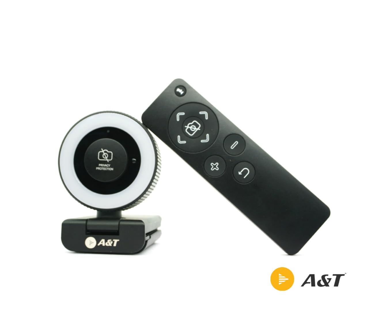 A&T Snap U3 Portable 2K Web Camera,4X Digital Zoom, Built in Stereo Mic With LED Light