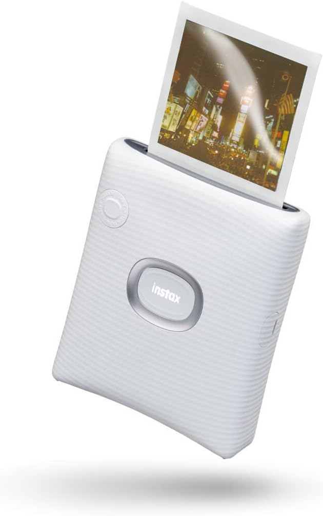 فوجي فيلم طابعة انستاكس سكوير لينك للهواتف الذكية - ابيض رمادي