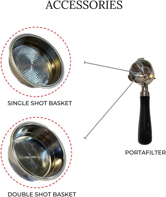 MEBASHI ME-ECM2033 Espresso Coffee Machine - 19 Bar Pressure, 1.8L Capacity, Stainless Steel with Touch Screen, PID Temperature System, and Steam Wand| 1350W