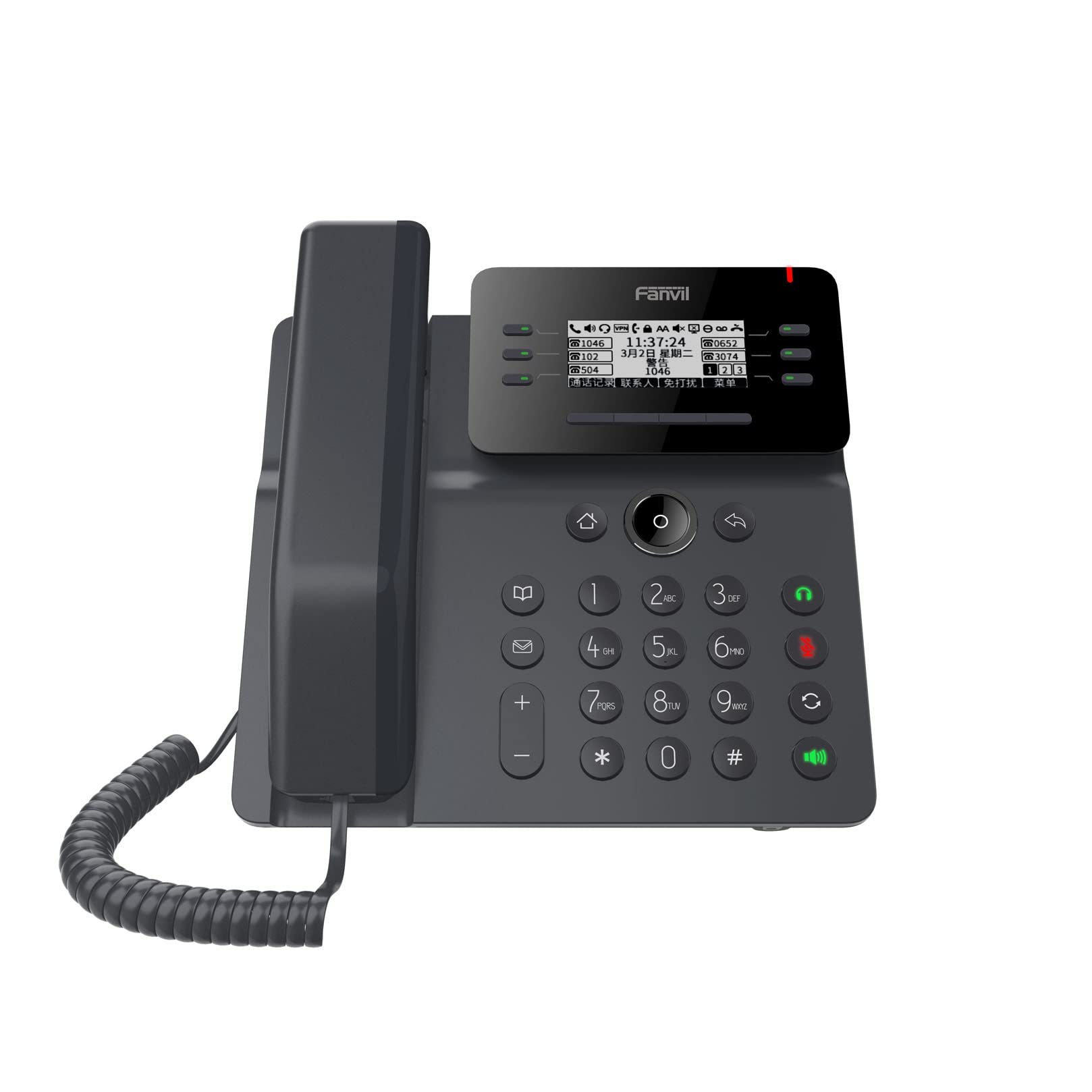 فانفيل SIP-Phone V62 LCD دبليون لان أسود