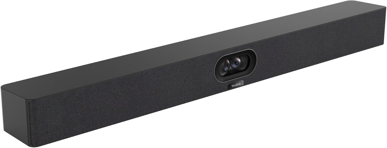 Yealink MeetingBar A40-031 - 4K All-in-One Video Conferencing Solution with Dual 48MP Cameras, 120° Field of View, 8MEMS Microphone Array, CTP25 Touch Panel, Compatible with Microsoft Teams and Zoom