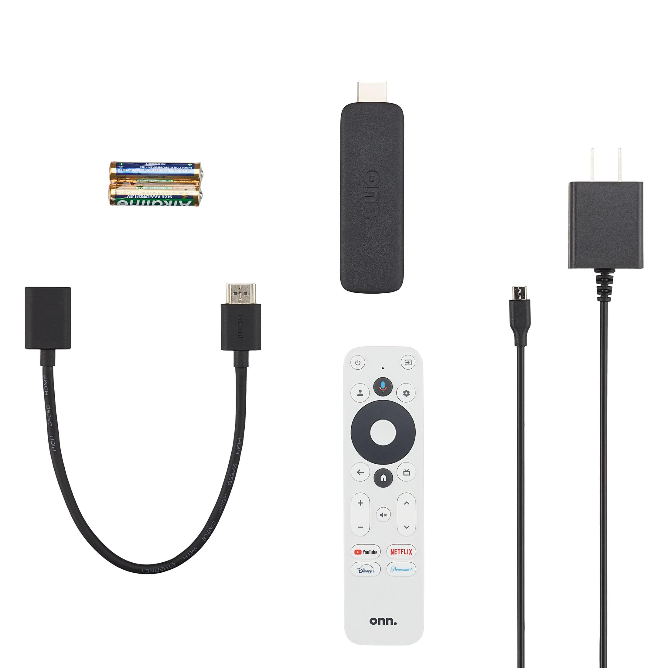 XGAGHB ONN Android TV 2K FHD Streaming Stick Black (New Version)