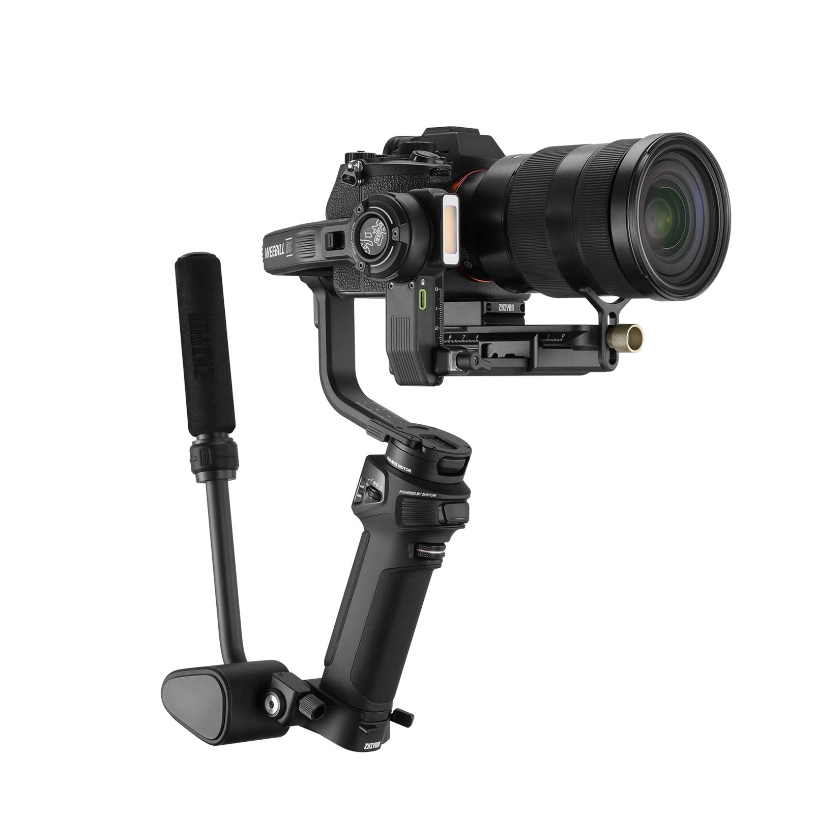 Zhiyun Weebill 3S Combo Set, Professional Video Stabilizer, 3-Axis Gimbal with Storage Bag, Wrist Rest, Extendable Sling Grip for DSLR and Mirrorless Cameras for Canon/Sony/Panasonic/Nikon/Fuji