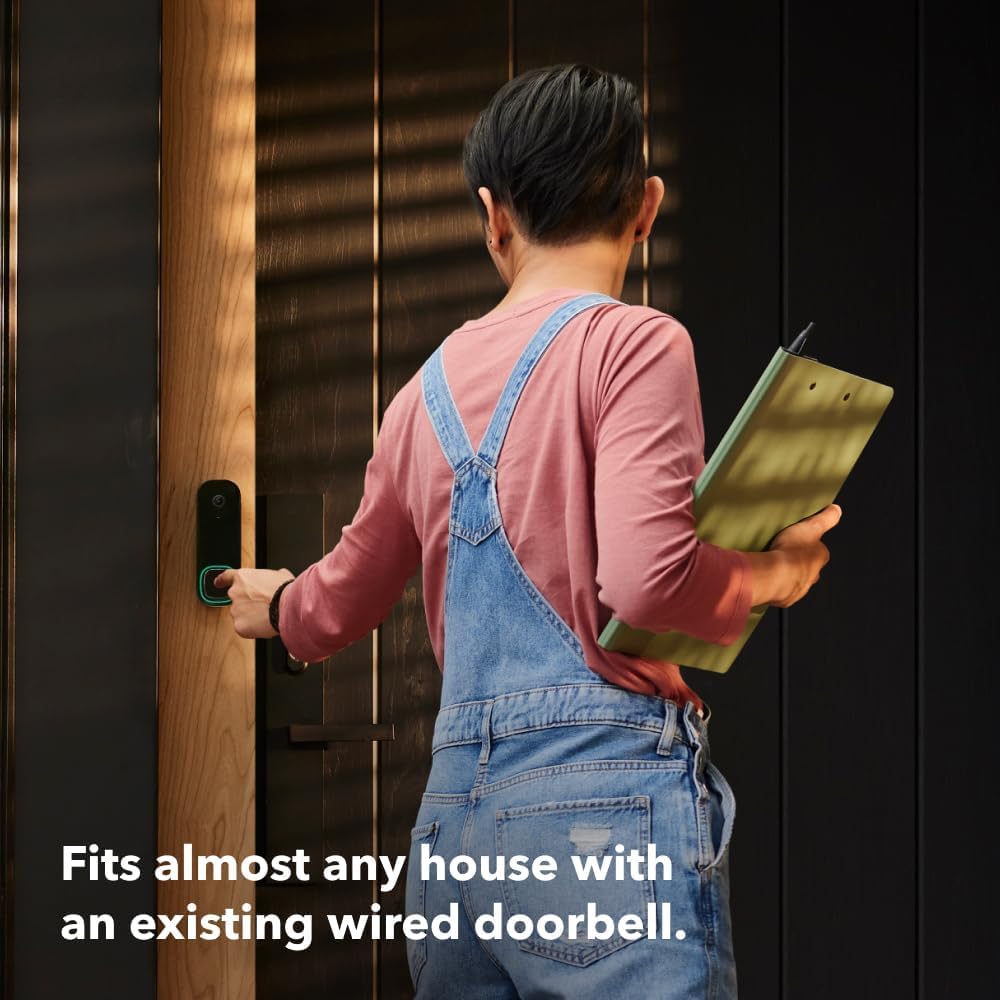 Ecobee Smart Video Doorbell Camera (Wired) - Industry-Leading HD Camera, Smart Security, Night Vision, Person and Package Sensors, Two-Way Talk, Video and Photo Recording