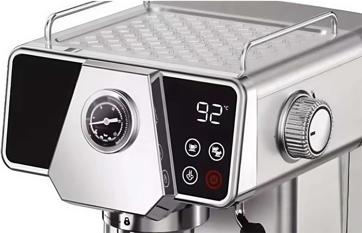 MEBASHI ME-ECM2033 Espresso Coffee Machine - 19 Bar Pressure, 1.8L Capacity, Stainless Steel with Touch Screen, PID Temperature System, and Steam Wand| 1350W