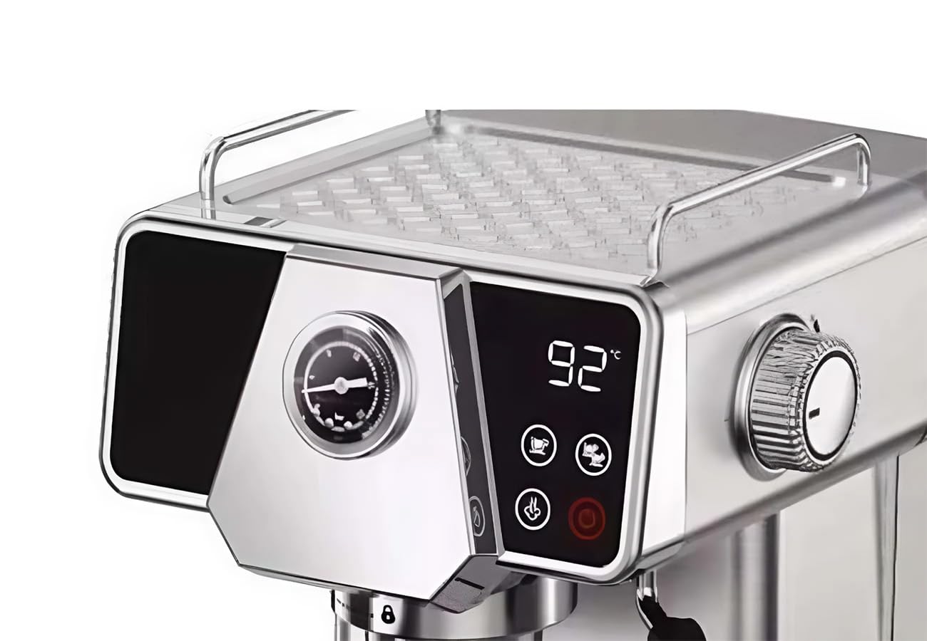 MEBASHI ME-ECM2033 Espresso Coffee Machine - 19 Bar Pressure, 1.8L Capacity, Stainless Steel with Touch Screen, PID Temperature System, and Steam Wand| 1350W