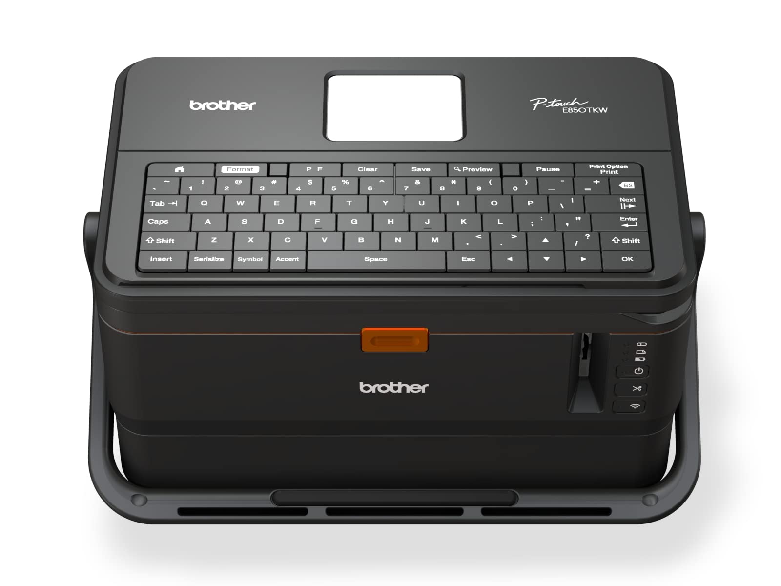 Brother PT-E850TKWLi Label Printer, Professional Label and Tube Printer for Electricians and Network Installations, Black, Large