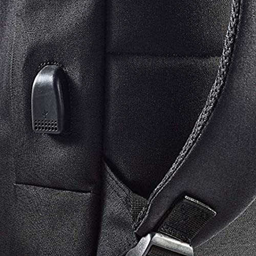UK PLUS Smart Fingerprint Lock Charging Backpack, Anti-Theft Biometric Secure Lock Laptop Bag with External USB Charger, Water Resistant Travel, Business, or Back-to-School Backpack For Men and Women