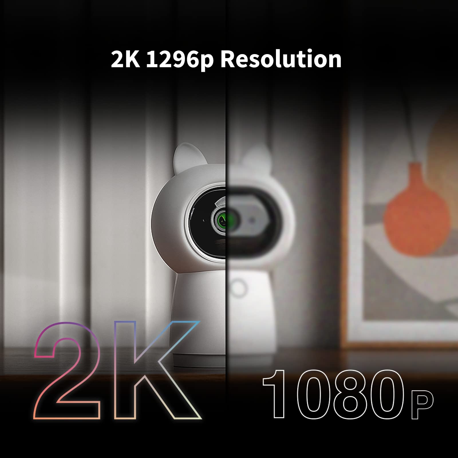 Aqara 2K G3 Indoor Security Camera Hub, Face and Gesture Recognition, Infrared Remote Control, 360° Viewing Angle via Pan and Tilt, Works with HomeKit