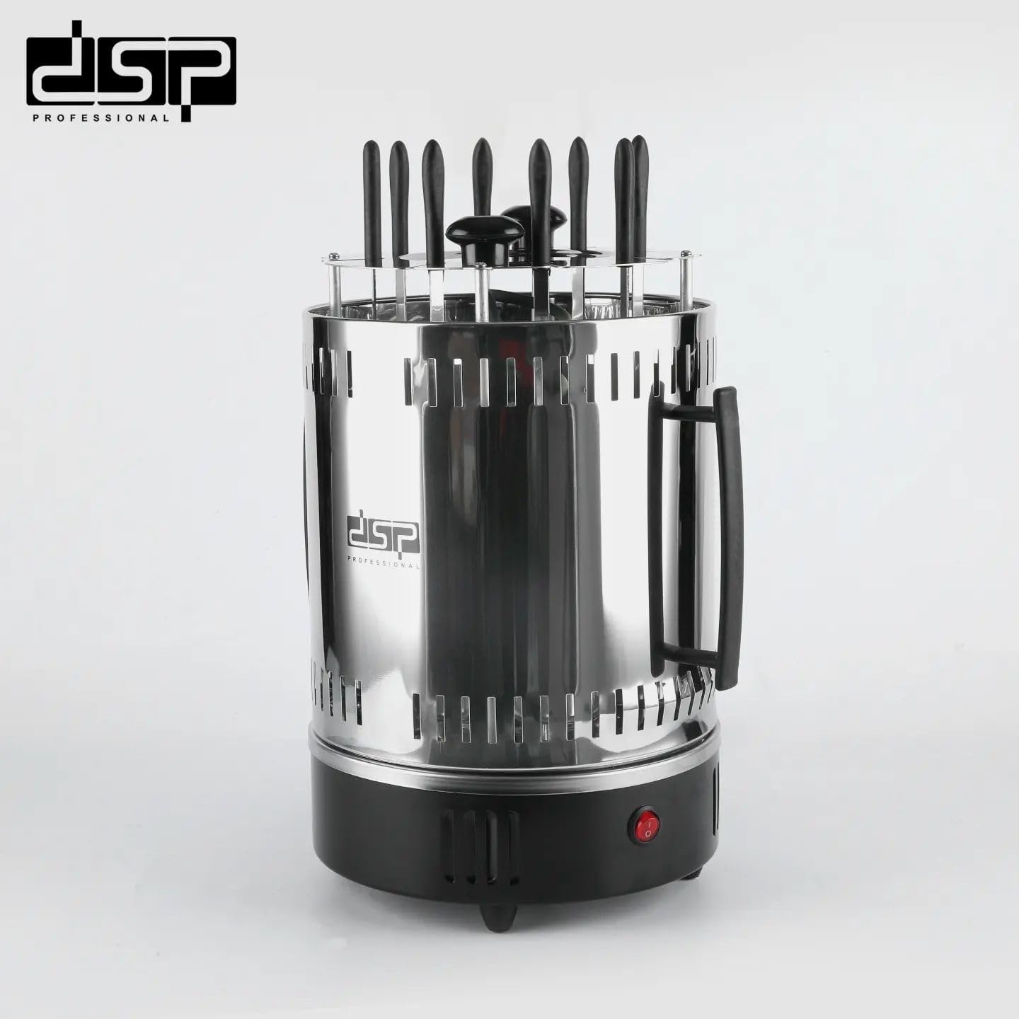 DSP KB4010 Electric Shawarma Grill with 8 Skewers, 1500W Power, Adjustable Temperature, Perfect for Home or Commercial Use