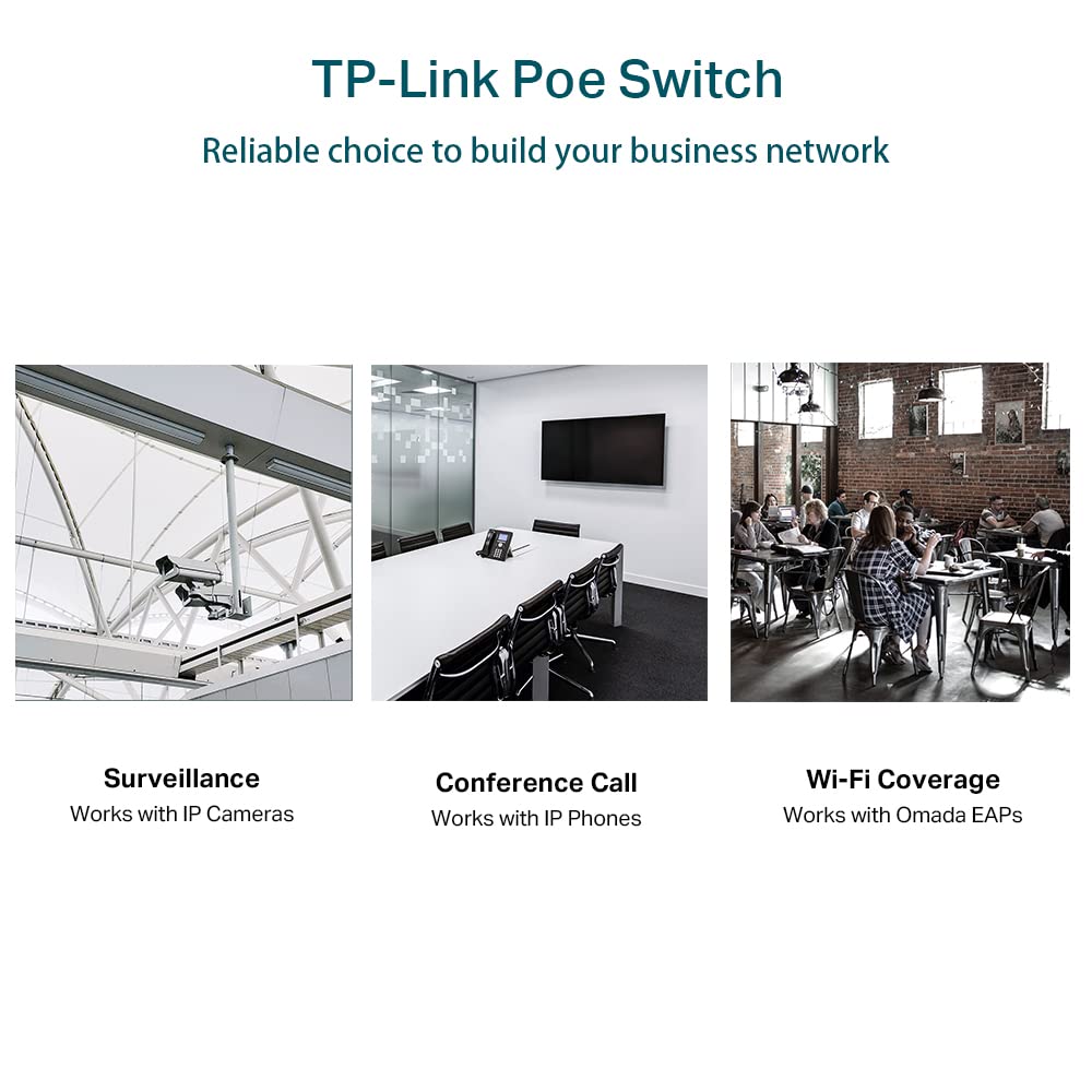 TP-Link JetStream Smart Switch 8-Port Gigabit with 4 PoE+ Ports (TL-SG2008P)