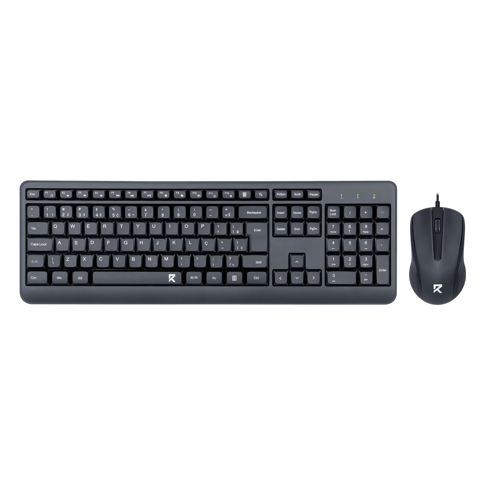 Redragon Wired Mouse & Keyboard Combo BS-7092 – Ergonomic Office & Gaming Duo, Anti-Ghosting Keys, Adjustable DPI Optical Mouse, Spill-Resistant Keyboard, USB Connectivity