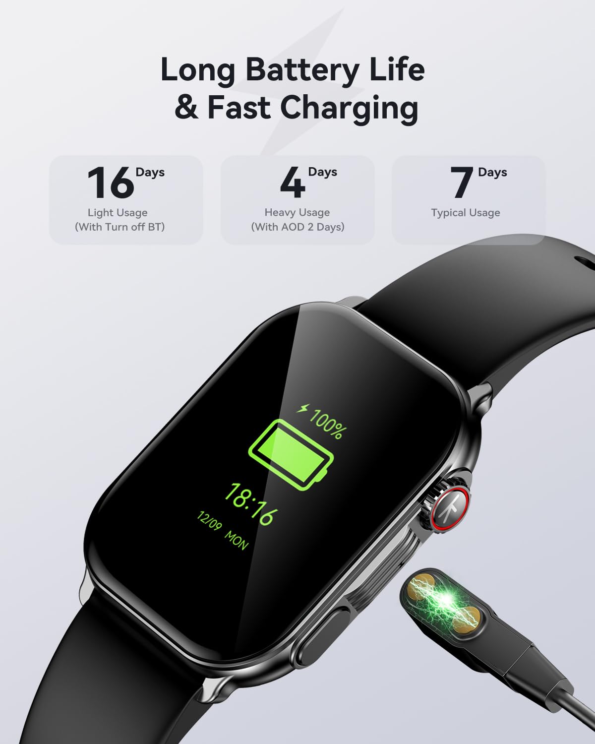 Kieslect Smart Watch Men Women - Black-02