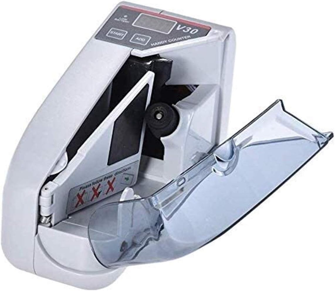 Cash Counter Money Counter Machine Quick Mixed Denomination Bill Counter with Counterfeit Detector Handheld Money Counter Bill Counting Machine Portable Cash Banknote Dollar