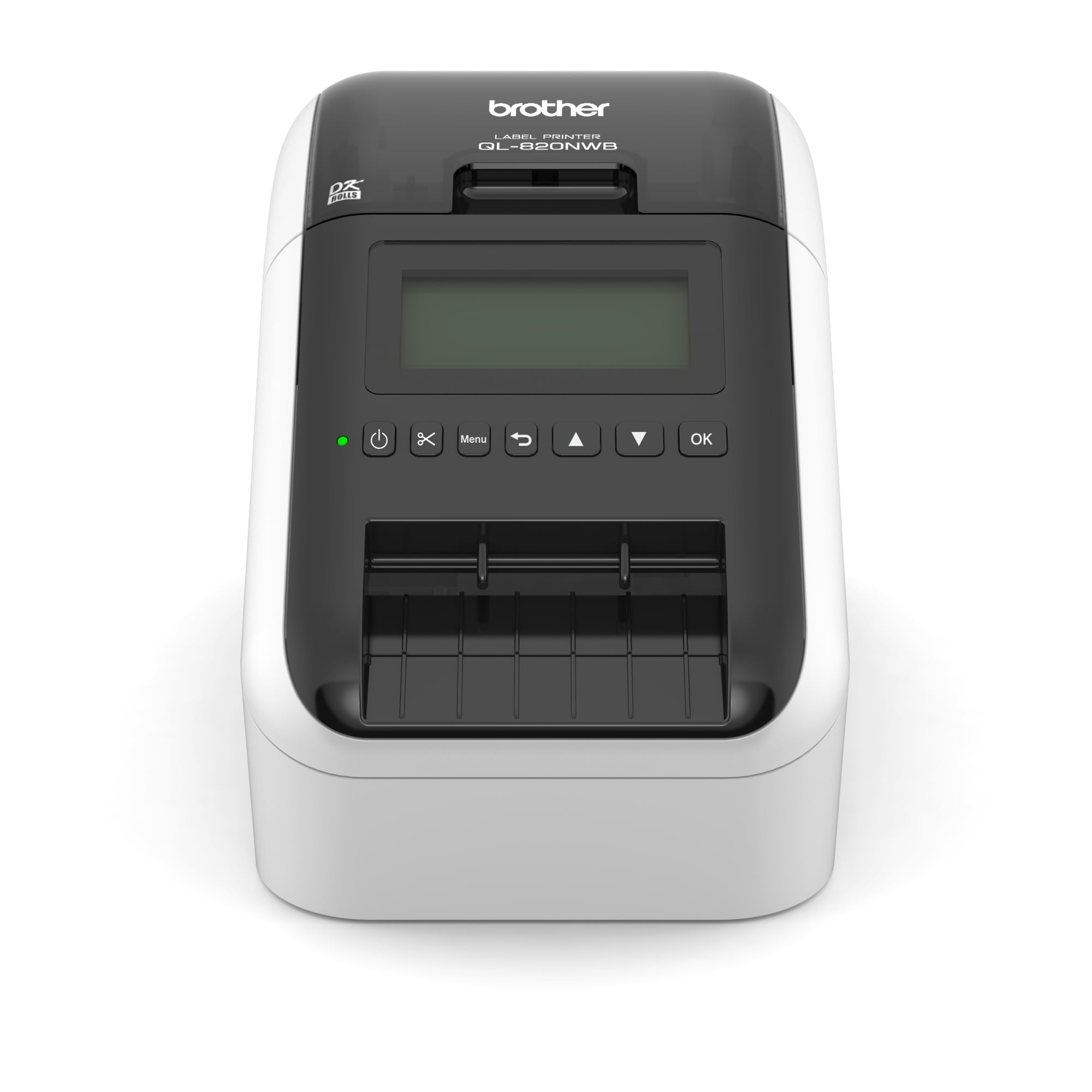 Brother Professional Label Printer QL-820NWB, Wireless and Wired LAN Network, 62mm Width, Time Stamp Function
