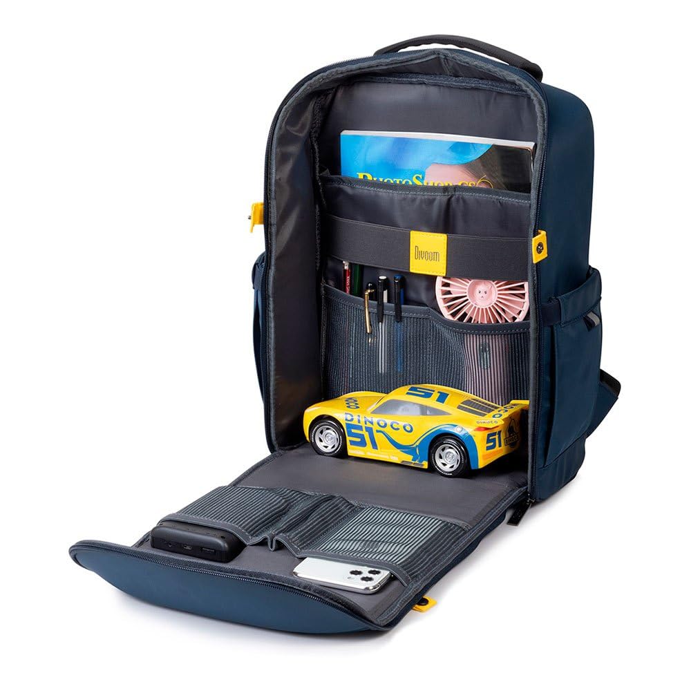 Divoom Backpack-S Pixel Art Youngsters LED Animation Display Bag with App Control, Dark Blue