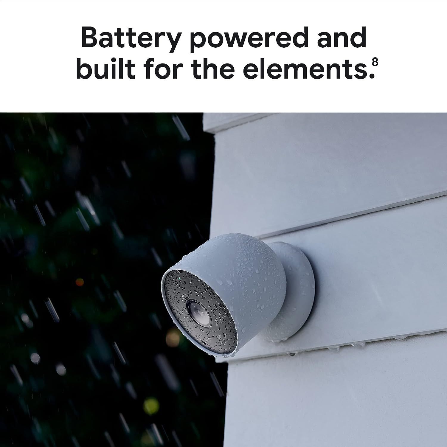 Google Nest Cam Outdoor or Indoor, Battery GA01894-US - 2nd Generation - 2 Count (Pack of 1)-Snow