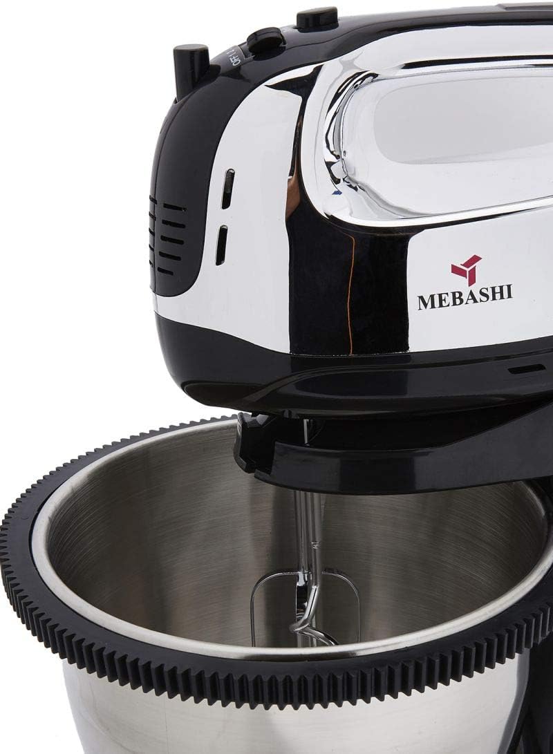Mebashi Rotating Stand Mixer 300W Me-Sbm1003 Silver/Black