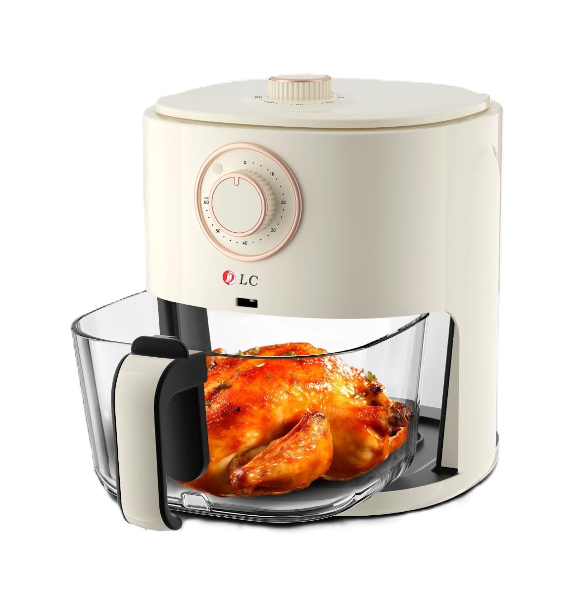 DLC Visible Glass Air Fryer, 4.2 Liter Capacity, 1200 Watt, DLC-2142 - Color May Vary