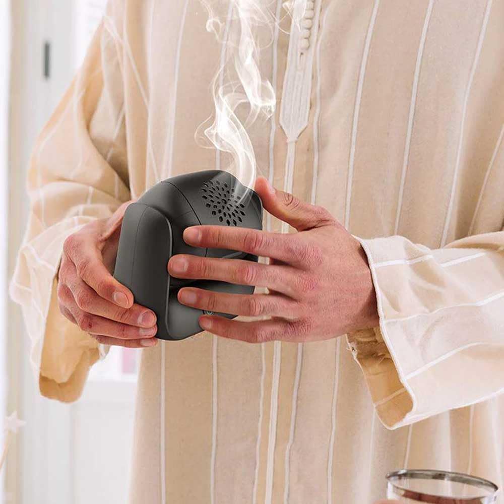 مبخرة كهربائية من فيبكا مع دوران 90 درجة، بطارية 1500mAh، شحن من النوع سي، مؤشر LED