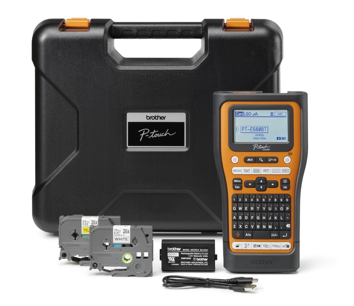 BROTHER PT-E560BTVP Professional Labeler with Built-in Bluetooth, USB and Smartphone App