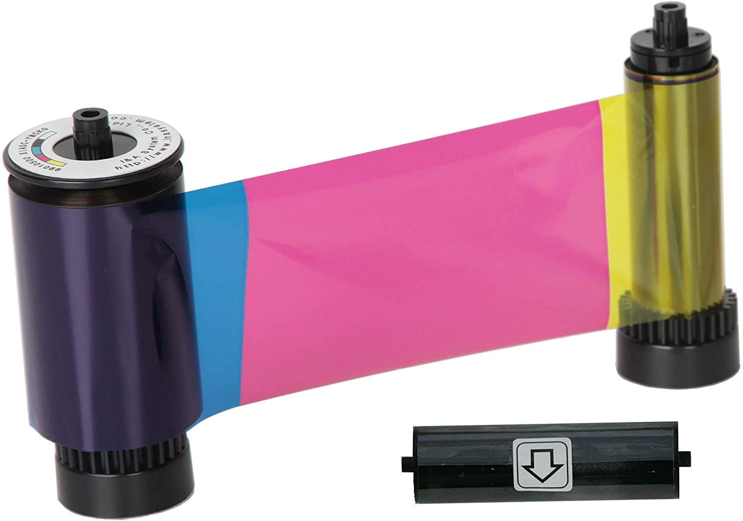 IDP SMART-21 YMCKO Original Consumables Kit with 100 Color Ribbon, 100 Primus Plastic PVC Cards and Cleaning Roller (Not Compatible with IDP Solid Brand Products)