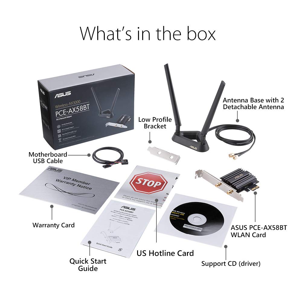 اسس محول واي فاي 6 ثنائي النطاق Pci-E Pce-Ax58Bt - اسود