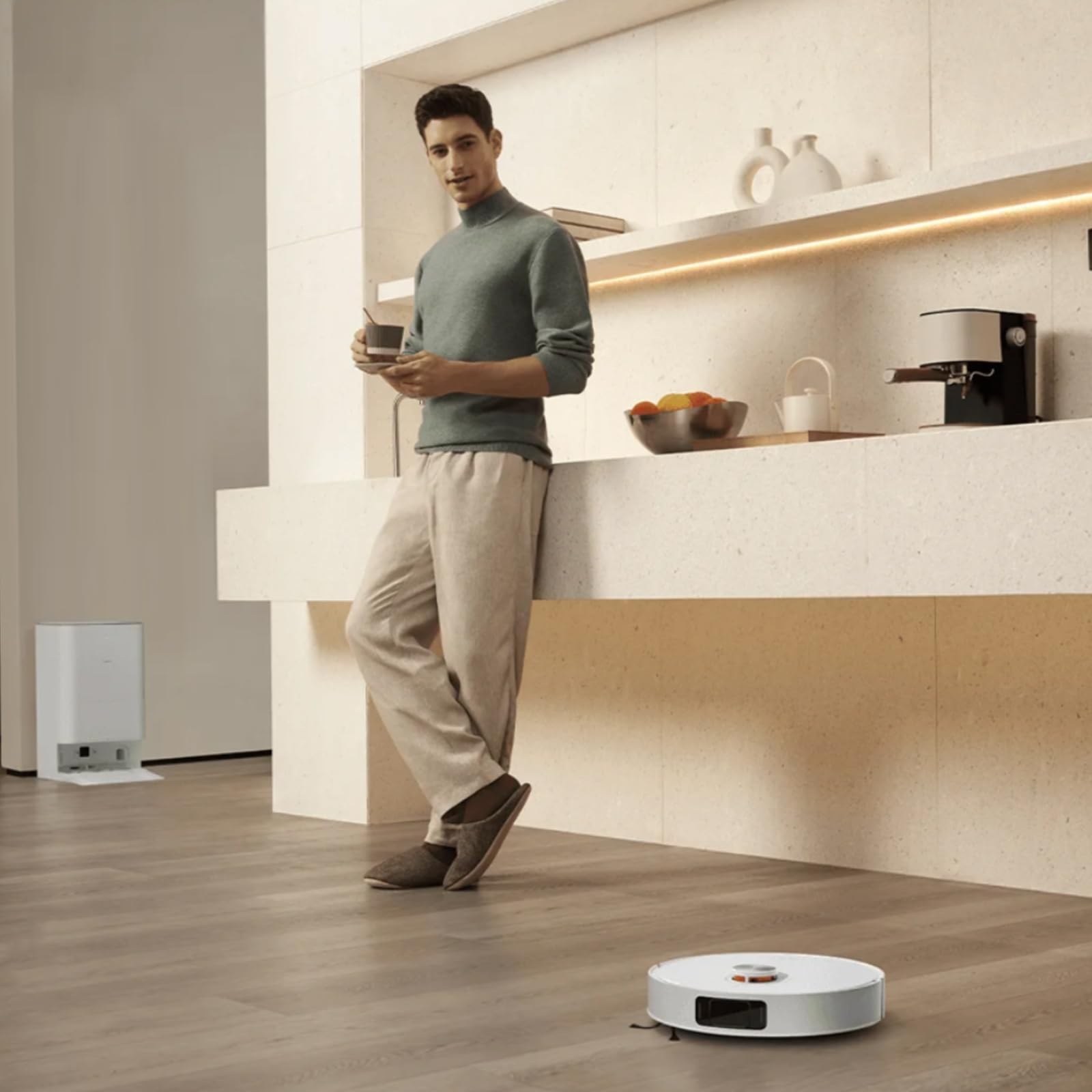 شاومي مكنسة كهربائية روبوتية X20 برو مع وظيفة المسح ومحطة الكل في واحد (قوة شفط 7000 باسكال؛ عمر بطارية 160 دقيقة؛ تلقائي؛ تنظيف ذاتي وتفريغ وتجفيف وإعادة تعبئة المياه؛ تطبيق/تحكم