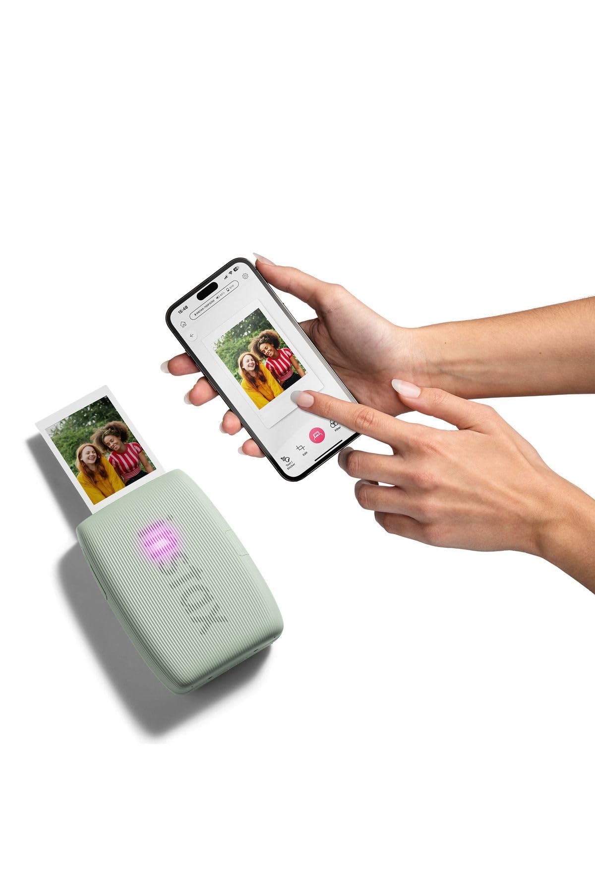 Instax mini Link 3 Green Smartphone Printer with 20 Mini Films