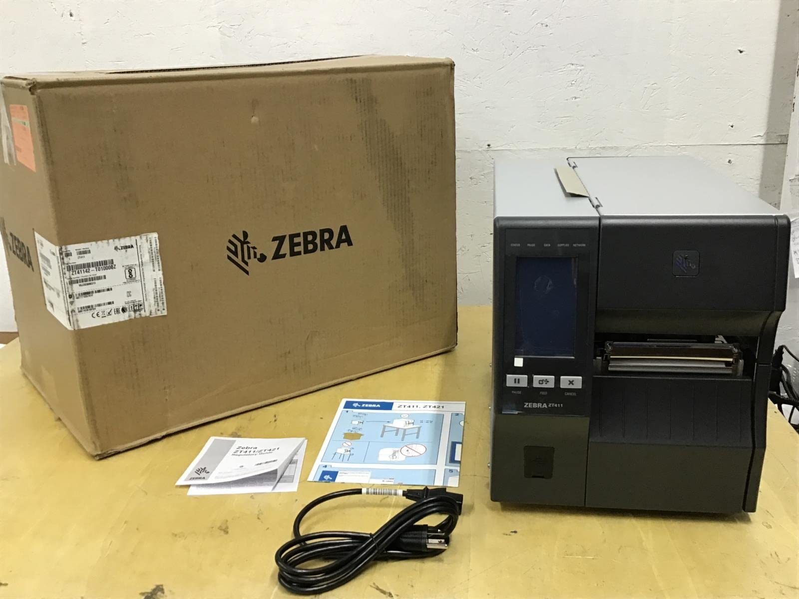 Zebra ZT411 Industrial Printer - Industrial Thermal Transfer Printer ZT411, 4 Inch Print Width, 203 DPI Print Resolution, Serial, USB, Ethernet, Bluetooth, ZT41142-T010000Z
