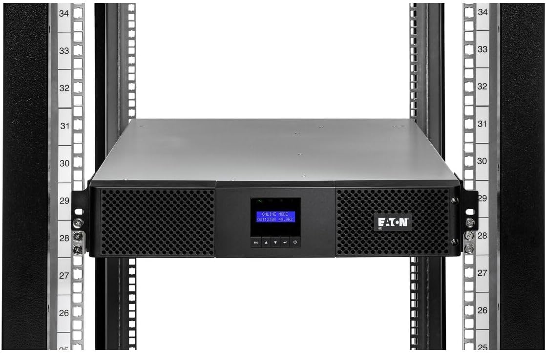وحدة تزويد الطاقة المستمرة UPS التفاعلية ايتون 9E3000IR 2700W/9E UPS 3000 فولت أمبير, الإدخال: C20، المخرجات: (6) C13, (1) C19, Rack, 2U