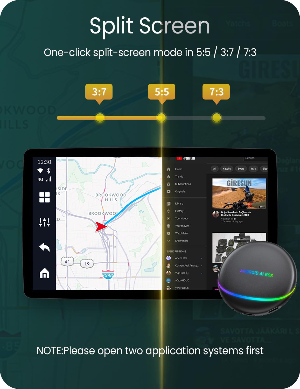 VeloBlast CarPlay Box with Netflix/YouTube/TikTok/Google Play, Android 12.0 CarPlay AI Box for Wired CarPlay Cars (8+128GB) Only for Wired CarPlay Car