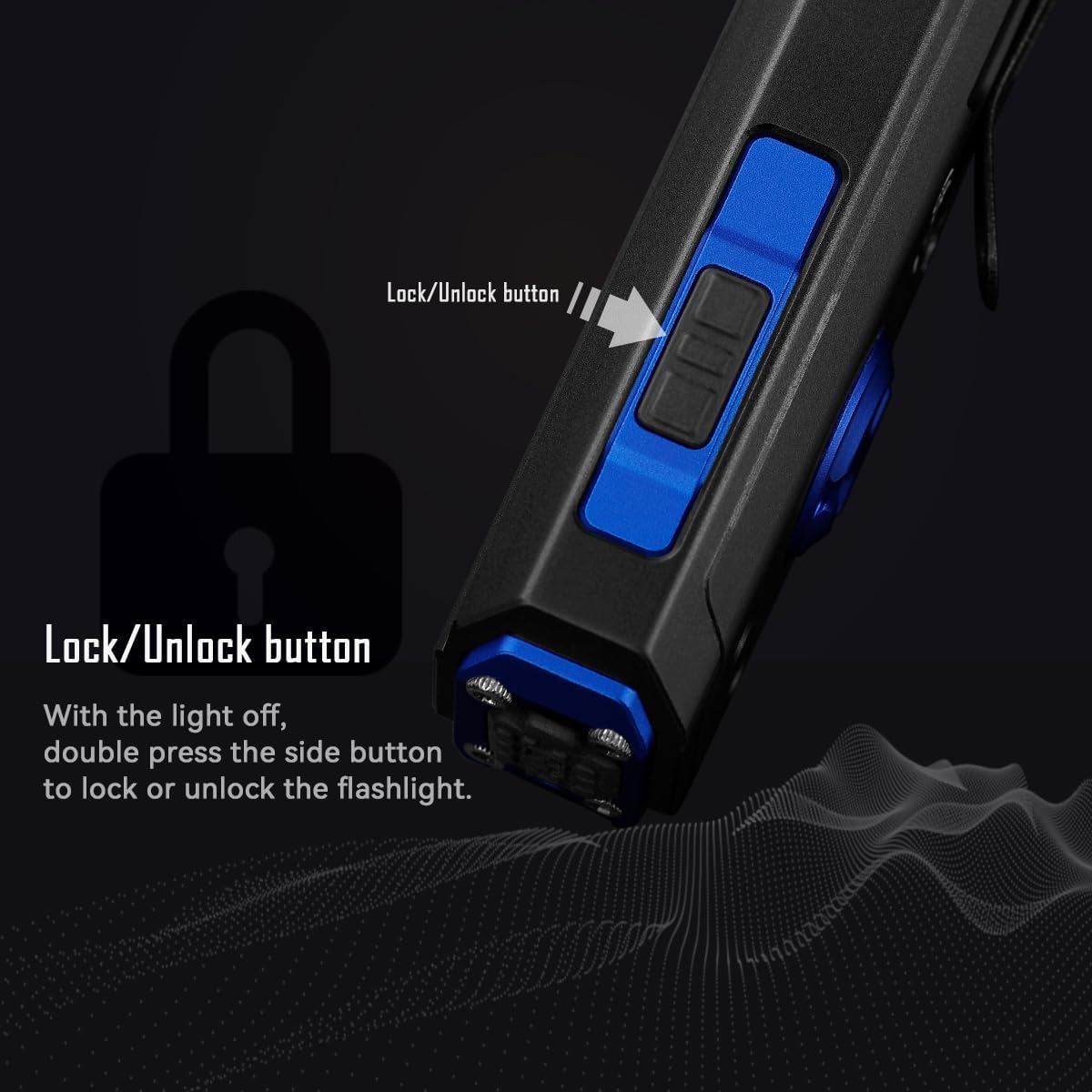 مصباح إيملانيت GR35 قابل لإعادة الشحن EDC، 2800 لومن، 4 في 1: مصباح مع حزم ضوء خضراء، LED UV، ضوء أبيض وضوء فلاش بالألوان الحمراء والزرقاء، قبضة مضادة للانزلاق، هيكل مسطح فائق النحافة للهواء الطلق