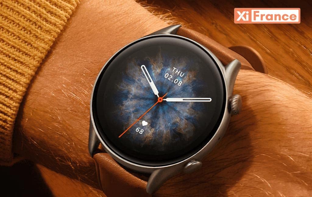 Amazfit GTR 3 Pro Smart Watch with 1.45 Inch AMOLED Display, Sports Watch with Over 150 Sports Modes, GPS, Heart Rate, Sleep, Stress, Oxygen Saturation Monitoring, Bluetooth Calls, Control