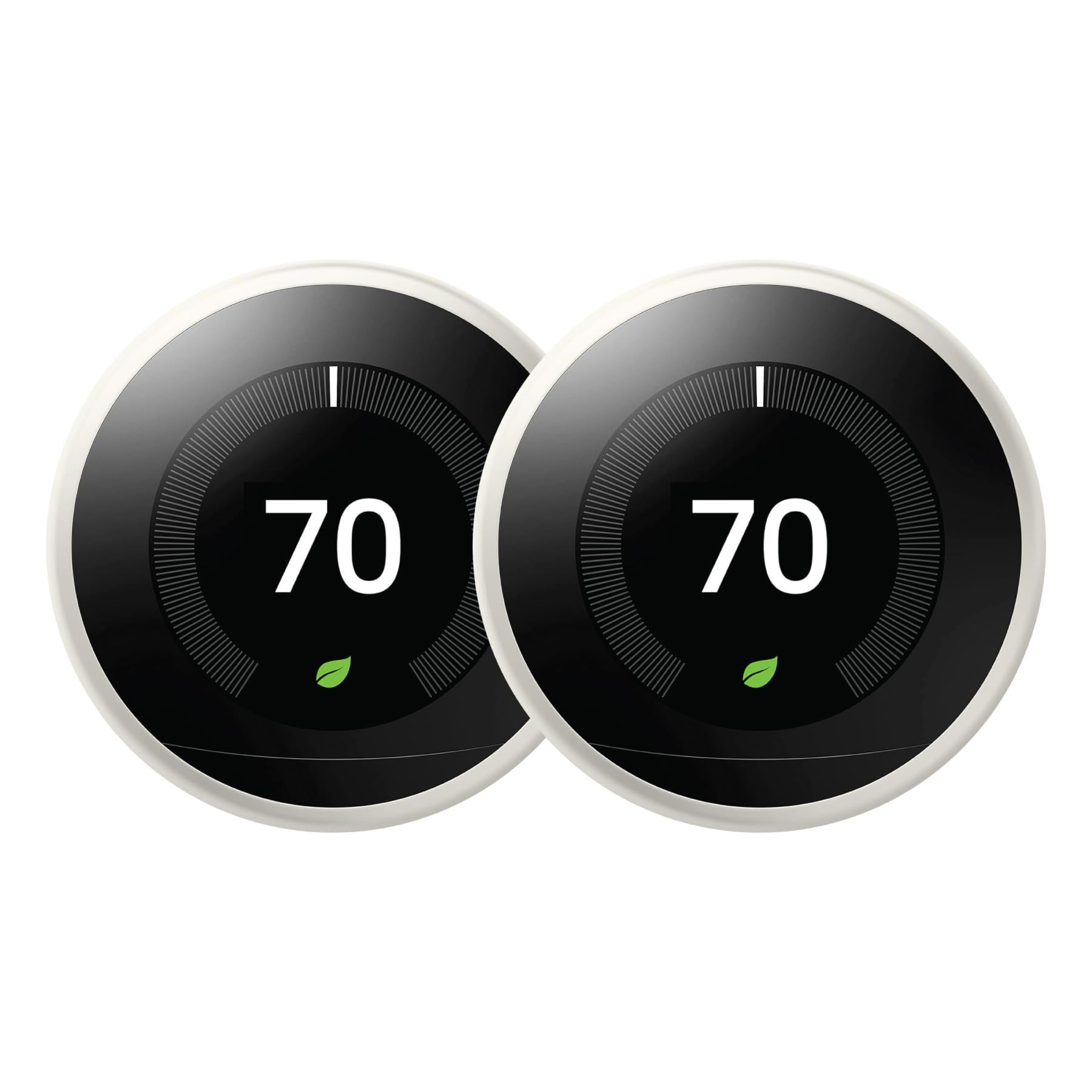 Google Nest Learning Thermostat White (3rd Generation) (T3017-US) (Pack of 2)
