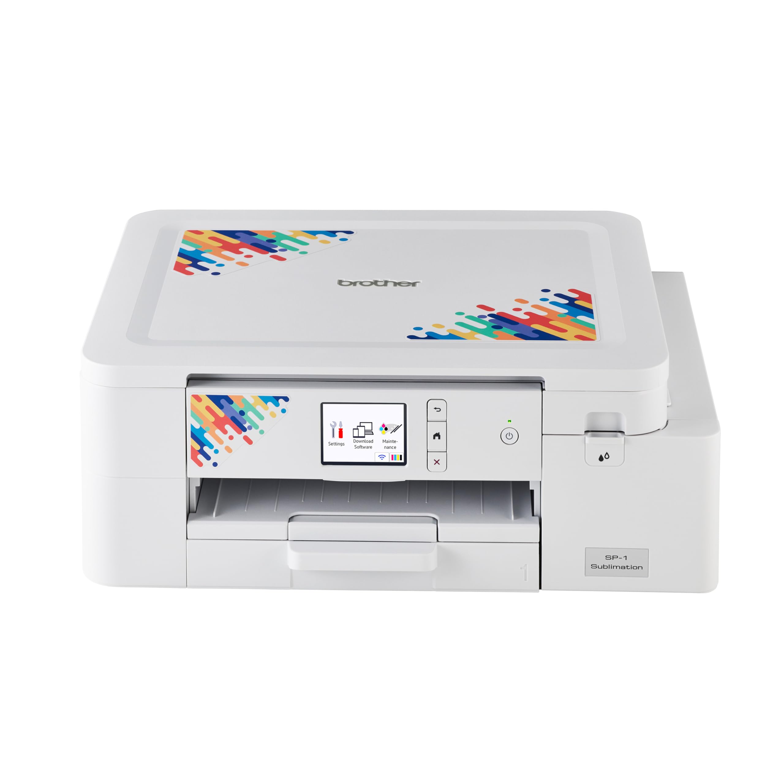 Brother SP-1 Sublimation Printer, Wireless Compact Printer with Starter Kit (Ink Set and Paper)