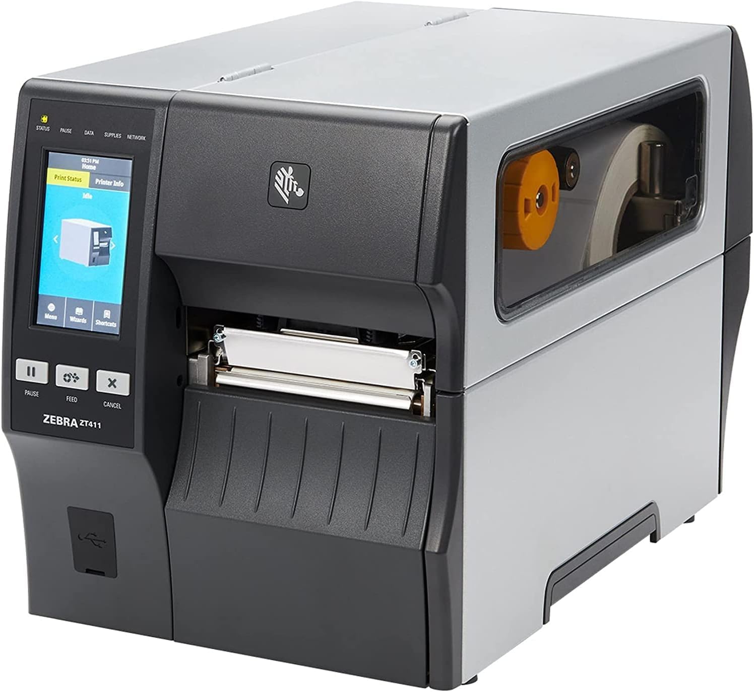 Zebra ZT411 203 DPI | Thermal Transfer and Direct Thermal | Industrial Printer ZT41142-T010000Z | 4-inch Width with Serial, USB, Ethernet and Bluetooth Connectivity | Includes GetSet Software