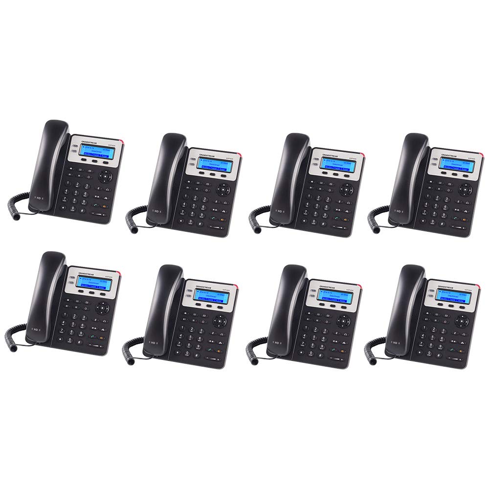 Grandstream GXP1625 2 SMB IP Phone, Multi-language PoE - Bundle of 8