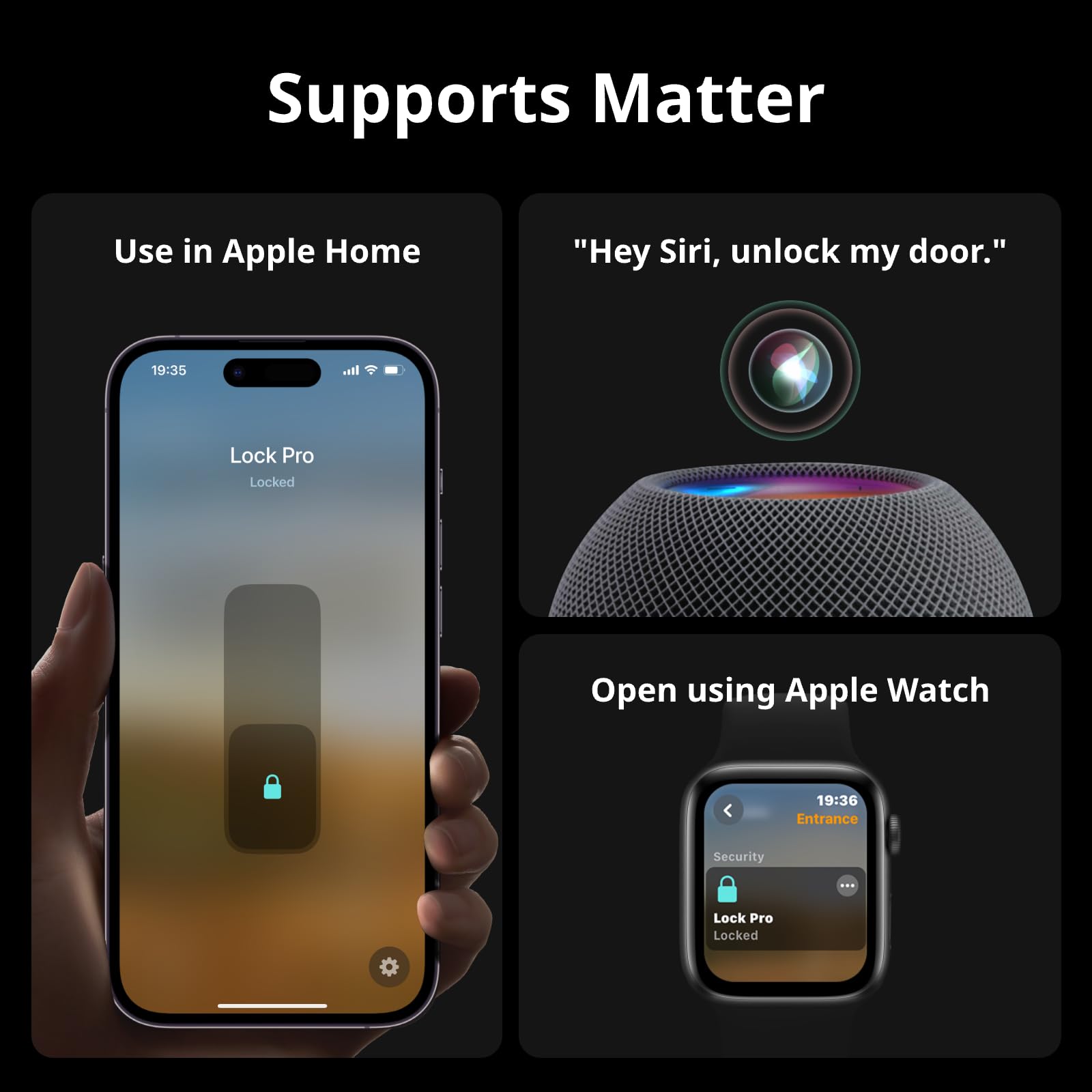 SwitchBot Smart Lock WiFi Pro with Touchscreen Keypad, Door Deadbolt Lock, Smart Door Lock, Electronic Door Lock, App-Controlled Door Opener, Fingerprint, Code, Alexa, Google, Matter Support