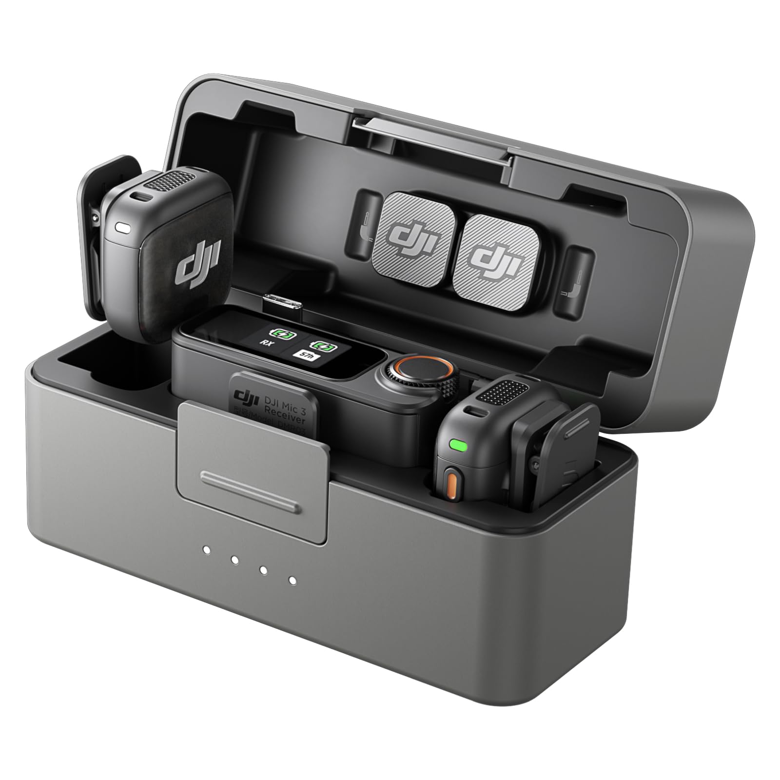 DJI مستقبل ميكروفون 3، التوافق: DJI Mic 3، اصدار الامارات العربية المتحدة مع ضمان رسمي