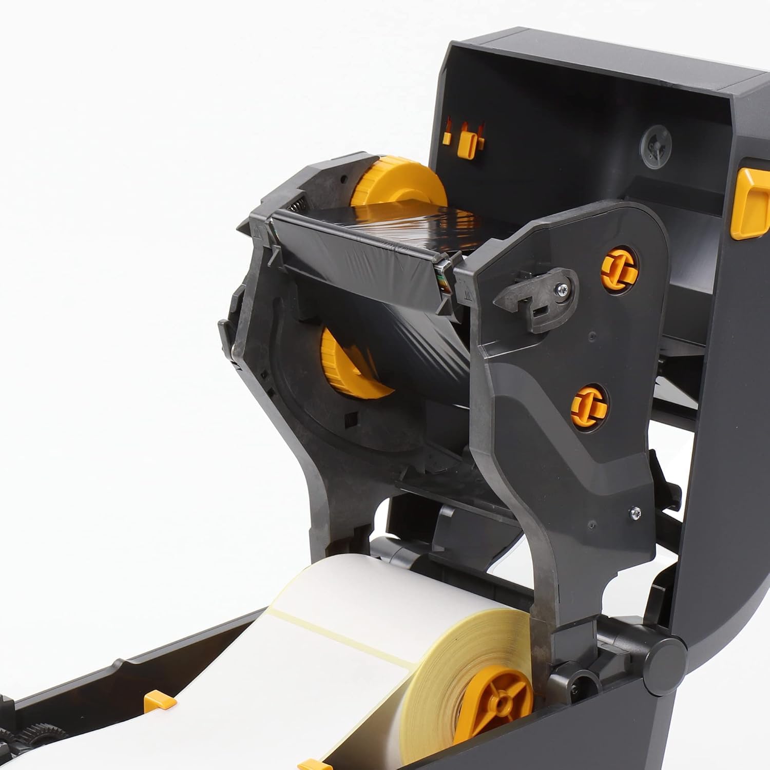 Zebra ZD421t TT Printer (74/300M); 203 dpi, USB, USB Host, Modular Connectivity Slot, BTLE5, EU and UK Cords, Swiss Font, ZD4A042-30EM00EZ