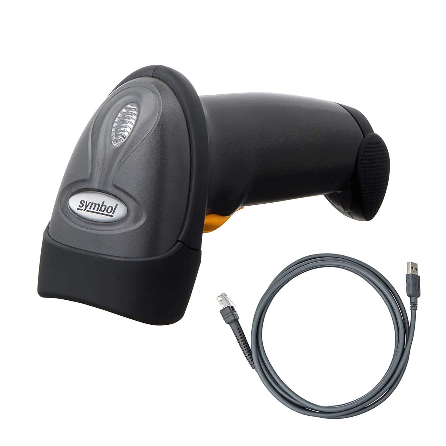 زيبرا LS2208-SR20007R-UR مجموعة USB، ماسح، كابل CBA-U01-S07ZAR، حامل 20-61019-02R، اسود