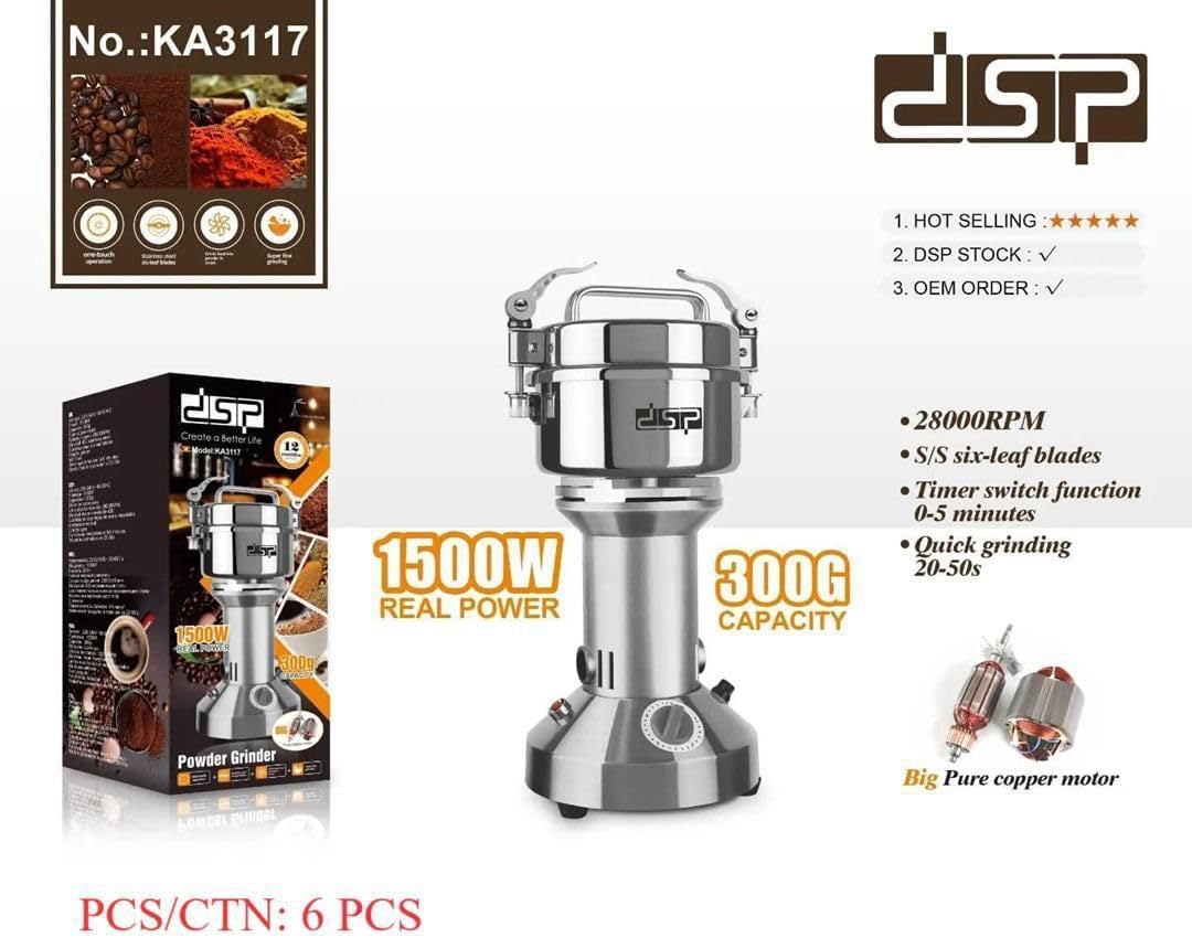 Fipka DSP Coffee Grinder with Timer Switch function | 300g, 1500W KA3117