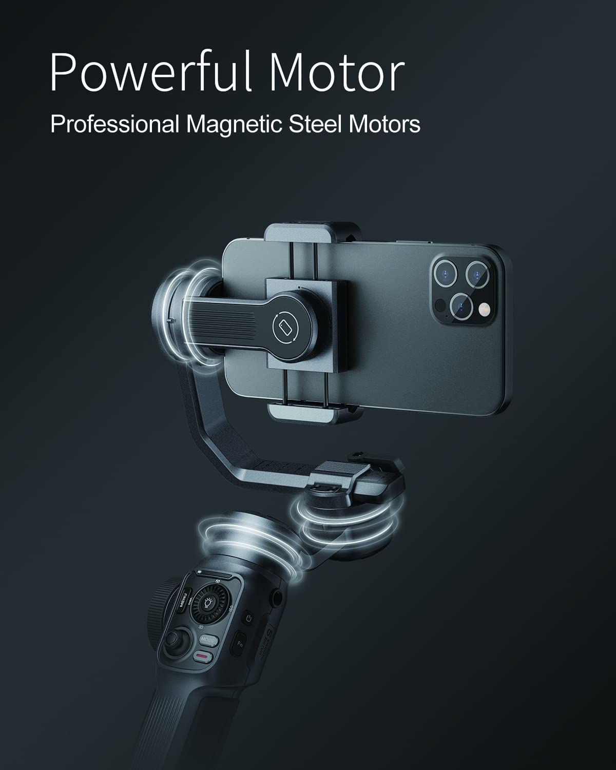 ZHIYUN Smooth 5 Combo - Gimbal Stabilizer for iPhone 14/13/12/11 Pro Max X & Android Phone, 3-Axis Gimbal w/SmartFollow, for YouTube TikTok Vlog Professional Video Record, Compatible w/FiLMic Pro