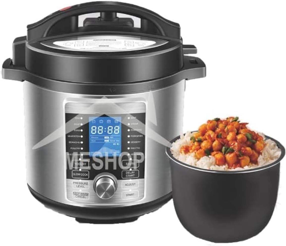 DSP Electric Rice Cooker KB5008 Multi-Function Stainless Steel 1000 Watt 6 Liter Capacity