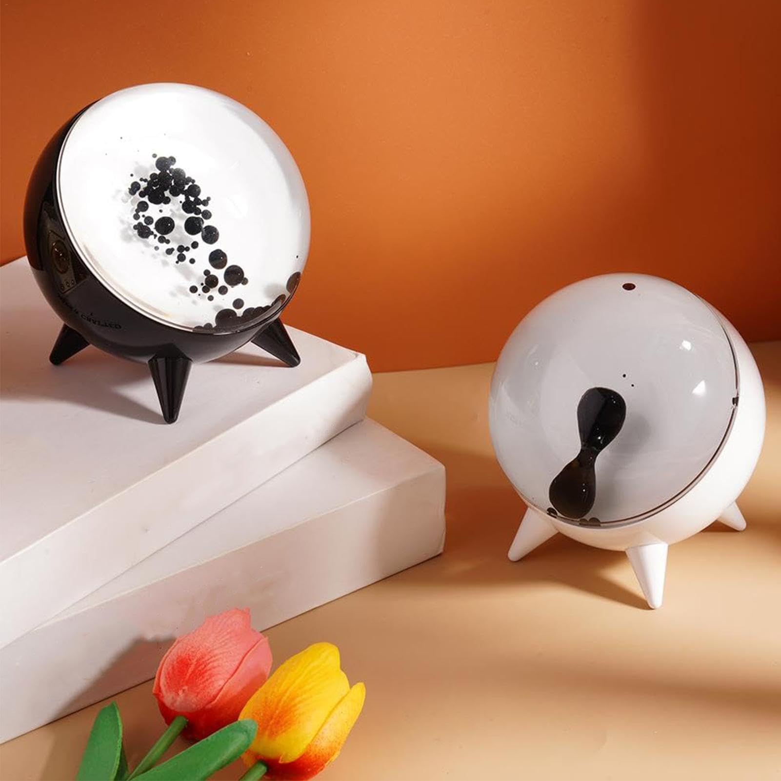 Twoily Dancing Ferrofluid Speaker with Music Rhythm, Theremin, Magnetic Liquid Display Lamp, Magnetic Liquid Toy, Gifts for Festivals and Birthdays