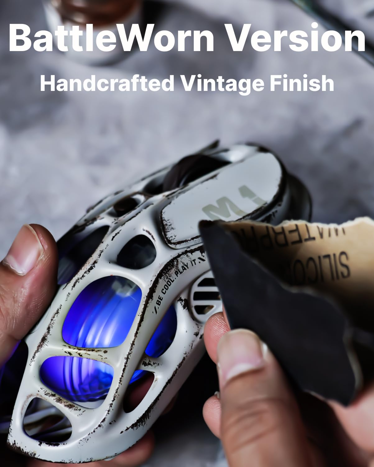 GravaStar Computer Mouse, Mercury M1 Pro Wireless Gaming Mouse with PAW3395DM Sensor, Magnesium Alloy Handcrafted Vintage Finish, 26000 DPI, 5 Programmable Buttons, Outfit with 1K & 4K Dongle